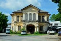 Old classic house style Sino-Portuguese architecture in old Royalty Free Stock Photo