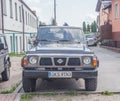 Classic old four wheel drive Nissan Patrol parked