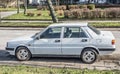 Old classic Lancia LX sedan four doors parked