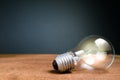 Classic light bulb glowing Royalty Free Stock Photo