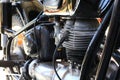 Old classic motorbike engine Royalty Free Stock Photo