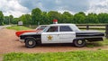 Old classic police car at Leipers Fork in Tennessee - LEIPERS FORK, USA - JUNE 18, 2019