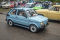 Old classic Polish small car Polski Fiat 126p at a car show Royalty Free Stock Photo