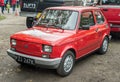 Old classic Polish small car Polski Fiat 126p at a car show Royalty Free Stock Photo