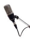 Old classic professional microphone isolated