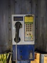 old or classic public telephones, public telephones belonging to Telkom Indonesia, coin telephones, payphone