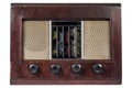 Old classic radio vintage isolated
