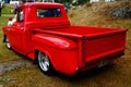 Old classic red car inlet details Royalty Free Stock Photo