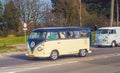 Old classic retro veteran van camper car Volkswagen T1 van