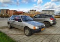 Old classic small compact car Peugeot 205 XRD