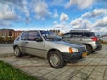 Old classic small compact car Peugeot 205 XRD Royalty Free Stock Photo