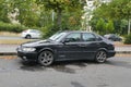 Old classic Swedish car Saab 9.3 private car parked