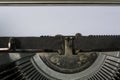 An old classic typewriter. Copy space. For text purpose. Royalty Free Stock Photo