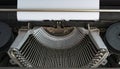 An old classic typewriter. Copy space. For text purpose. Royalty Free Stock Photo