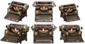 Old classic typewriter (different angles)