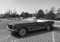 Old classic vintage car Ford Mustang convertible parked Royalty Free Stock Photo