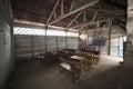 Old classroom in belitung indonesia