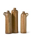 Old clay bottles Royalty Free Stock Photo
