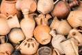 Old clay pots, background Royalty Free Stock Photo