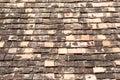 Old clay roof tiles Royalty Free Stock Photo