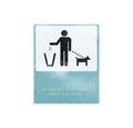 Old clean up after your pet sign Royalty Free Stock Photo