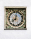 Old clock of the church of the Holy Spirit, Tallinn Royalty Free Stock Photo