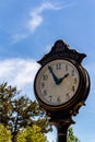 Old Clock in Downtown Independence Oregon Royalty Free Stock Photo