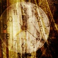 Old clock face Royalty Free Stock Photo