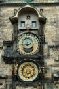 The old clock, Old Prague, Czech Republic Royalty Free Stock Photo