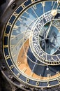 Old clock in Prague Czech Republic Royalty Free Stock Photo