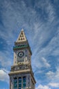 Old Clock Tower in Boston Sky Royalty Free Stock Photo