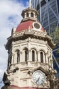 Old clock tower in downtown of Calgary Royalty Free Stock Photo