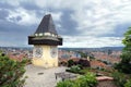 Old clock tower in Graz