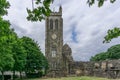 The Old Clock Tower KIlwinning Abbey Ancient Ruins Royalty Free Stock Photo