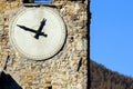 Old clock tower in Parma medieval town Royalty Free Stock Photo