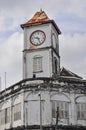 The old clock tower of Phuket town Royalty Free Stock Photo