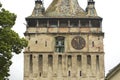 Old clock tower, Sighisoara, Romania Royalty Free Stock Photo