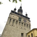 Old clock tower, Sighisoara, Romania Royalty Free Stock Photo