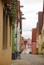 Germany, Rothenburg, fairy tale town, street, old clock tower