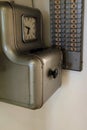 Old clock work badge check machine Royalty Free Stock Photo
