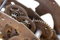 Old clockwork close up Royalty Free Stock Photo