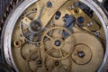 Old clockwork close up Royalty Free Stock Photo