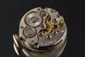 Old clockwork with gears. Royalty Free Stock Photo