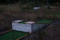 Old closed and abandoned mini-golf