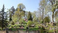 The old closed military cemetery in Antakalnis district