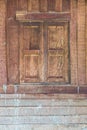 Old closed Thai window