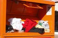 Old clothes collection, Container Royalty Free Stock Photo