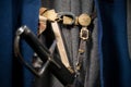 Old clothes of a Cossack, close-up Royalty Free Stock Photo