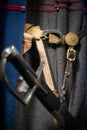 Old clothes of a Cossack, close-up Royalty Free Stock Photo