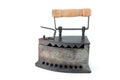 Old clothes iron still ready to ironing Royalty Free Stock Photo